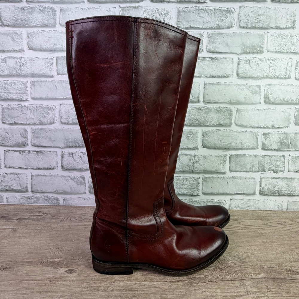 Frye Melissa Button Tall Riding Boots Size 8B - Picture 2 of 9